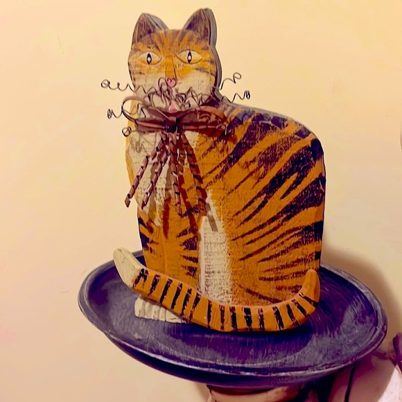 Other - 🆕🐈Wooden Calico Cat Decor🐈‍⬛